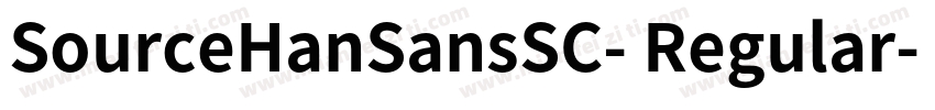 SourceHanSansSC- Regular- 普通字体转换
